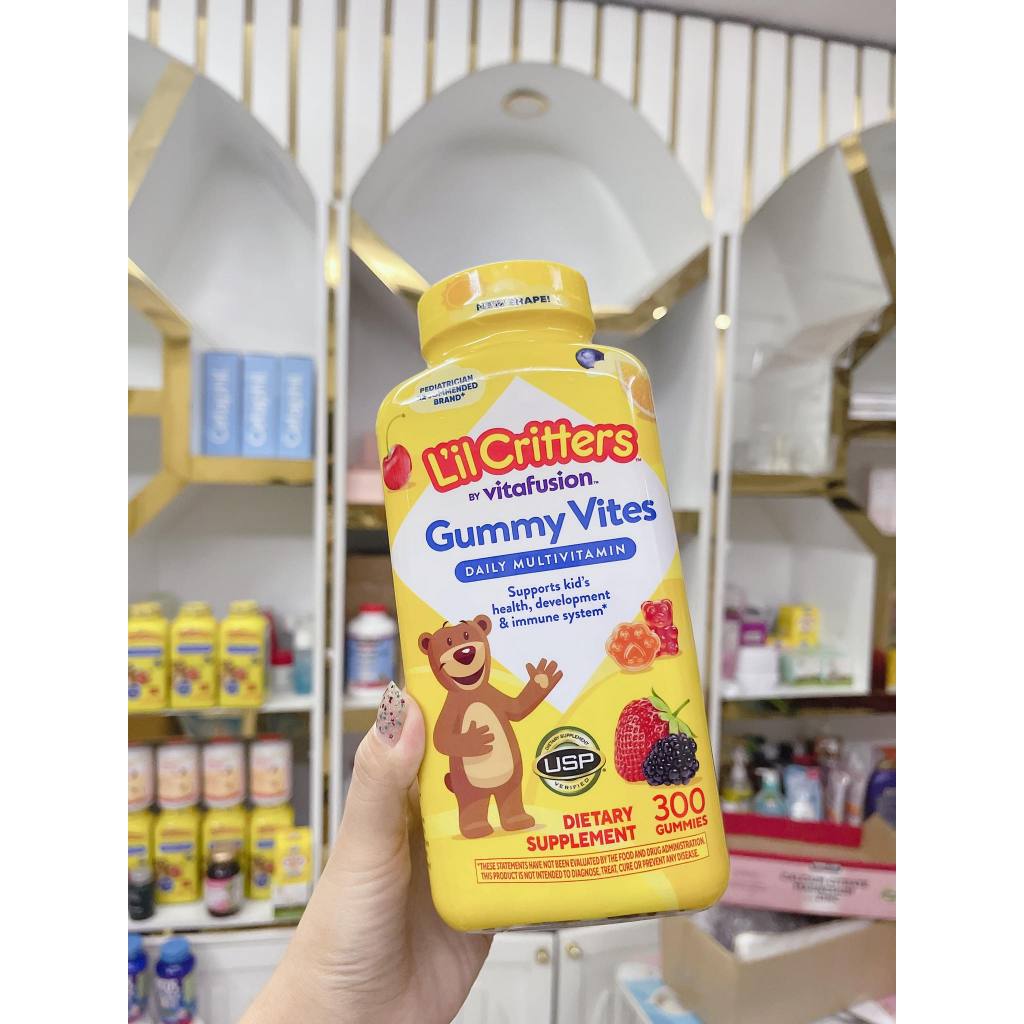 Kẹo dẻo chú gấu Mỹ Gummy Vites [NHIỀU SIZE]