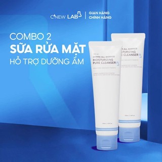 COMBO 2 Sữa rửa mặt da nhạy cảm da khô, làm sạch dịu nhẹ C'NEW LAB 62,6% nước khoáng sạch từ Jeju (1