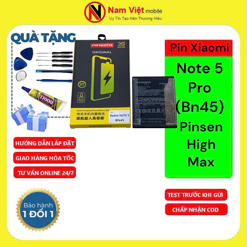 Pin Xiaomi Redmi Note 5 Pro (Bn45) Pinsen