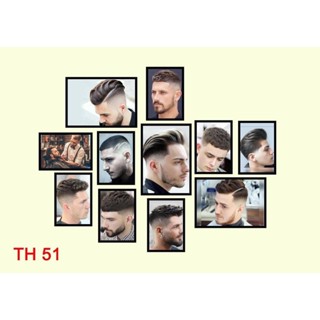 BỘ 11 TRANH TẤM CỨNG TÓC NAM, NỮ MỚI NHẤT, tranh Fomex dán tường decor tiệm cắt tóc, barber, salon