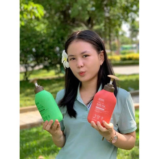 Combo Gội Xả Bưởi Trà Cỏ Cây Hoa Lá 350g Phục Hồi Tóc Hư Tổn