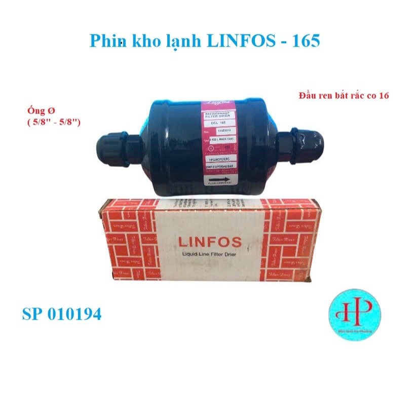 Phin lọc gas máy lạnh công nghiệp EK-165 phi 16 (zắc co 16) - Phin lọc gas kho lạnh  phi 16 - F100