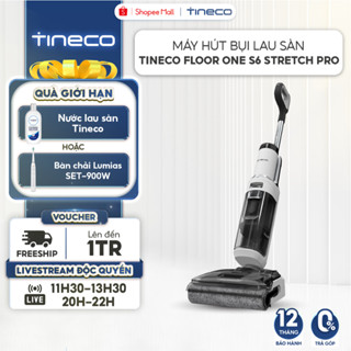 Máy hút bụi lau sàn khô ướt Tineco Floor One S6 Stretch Pro - Lực hút 20000pa - Chống rối - Bản Quốc Tế - BH 12 tháng