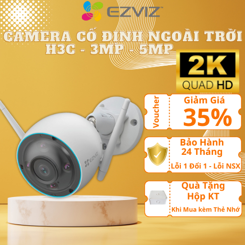 Camera ngoài trời Wifi EZVIZ - H3C 2MP / 2MPC/ 3MP / 4MP độ phân giải 1080P/2K/2K+