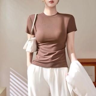 Áo thun babytee BASIC TRƠN ôm body chất tăm cotton La_belle_18