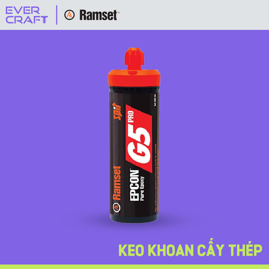  Ramset Epcon G5 Pro 600ml  CHÍNH HÃNG  - Keo khoan cấy thép 