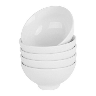 Combo 10 chén sứ cơm, 10 bát ăn cơm sứ mộc
