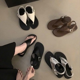 Dép sandal nữ xỏ ngón girl phố đế bệt quai chéo hottrend 2024, giày quai hậu nữ có khuy cài đi chơi sang chảnh