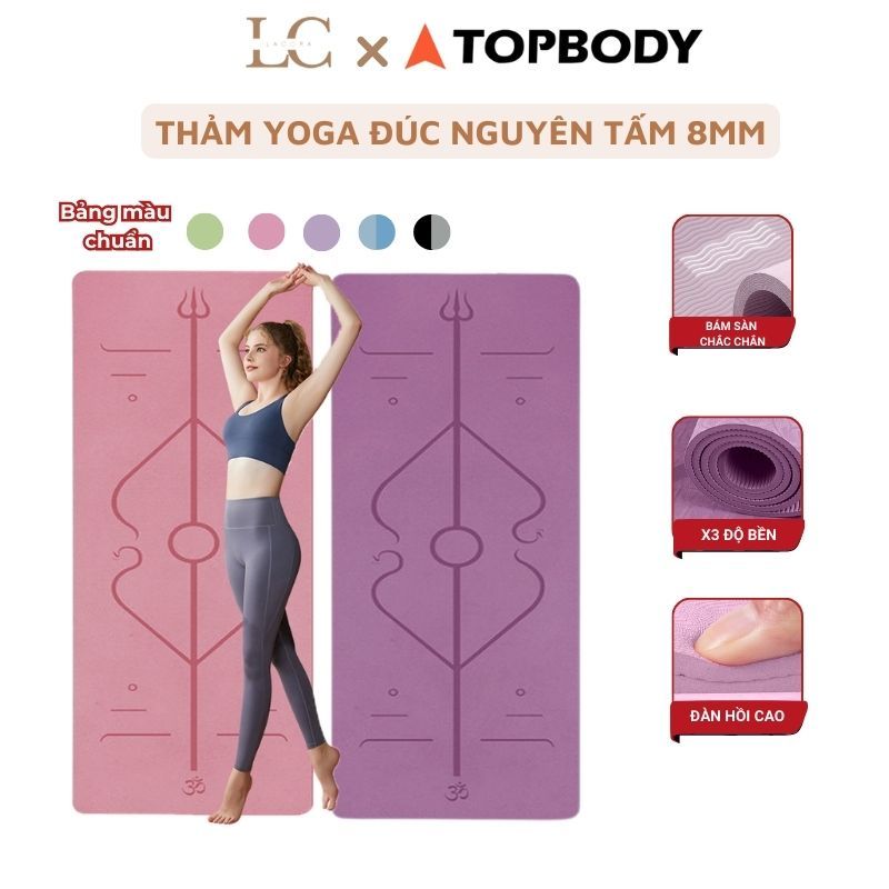 Thảm Tập Yoga, Thảm Tập Gym Định Tuyến TPE, Thảm Yoga Chống Trượt
