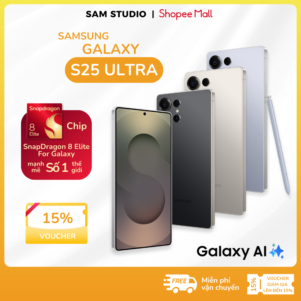 [GIAO NGAY] - Điện thoại Samsung Galaxy S25 Ultra 12/256GB - Bảo hành chính hãng toàn quốc 12 tháng