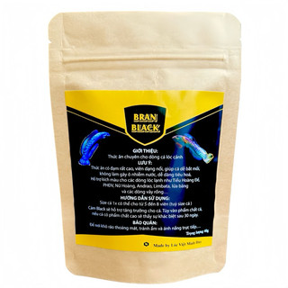  CÁM BLACK l Thức ăn dành cho cá lóc cảnh  Hỗ trợ màu viền vảy giúp cá  tăng trưởng -Trọng lượng 40 gram 