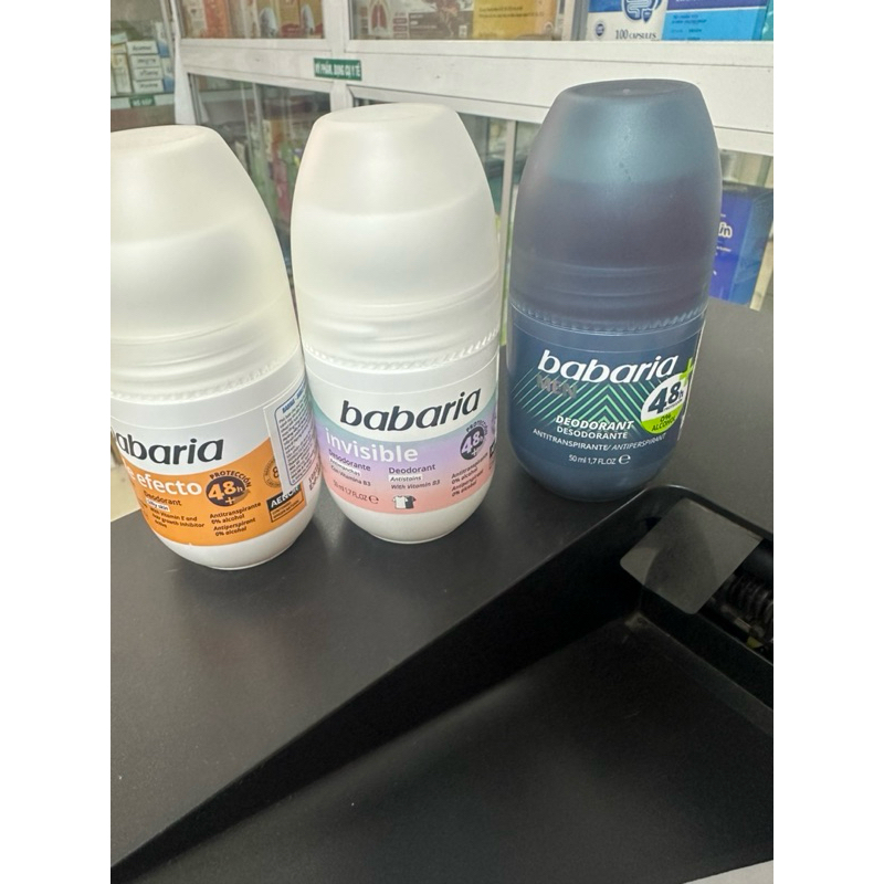 Lăn khử mùi trắng da BABARIA nhập khẩu chính hãng Tây Ban Nha 50ml