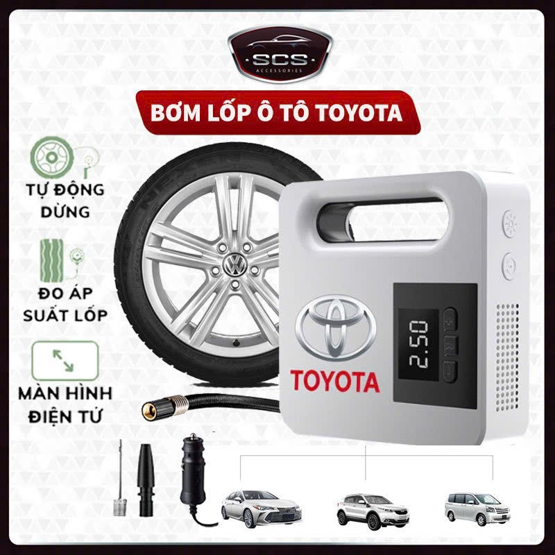 Bơm Lốp Ô Tô Toyota Điện Tử Tự động Ngắt Chính Hãng Toyota
