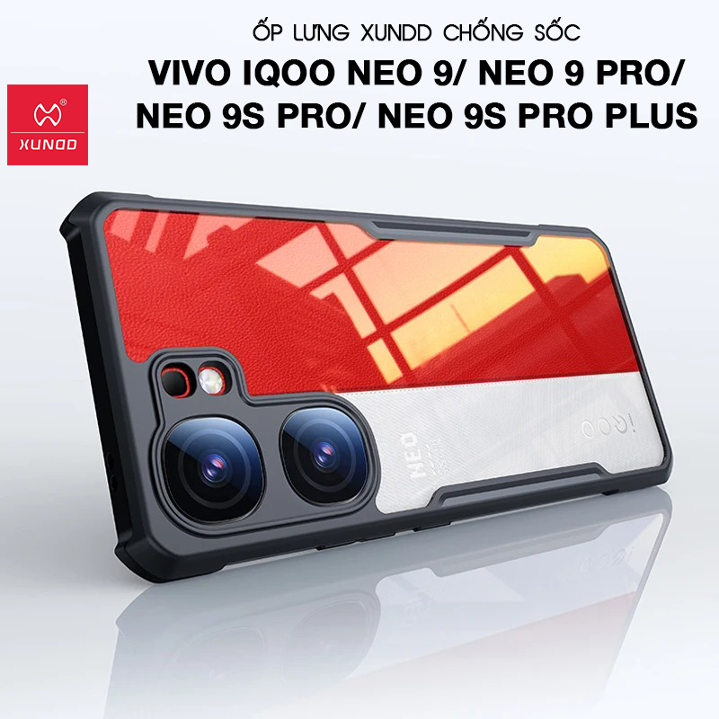 Ốp lưng XUNDD Vivo iQOO Neo 9/ Neo 9 Pro/ Neo 9S Pro/ Neo 9S Pro Plus - Chống shock, Mặt lưng sọc,Vi