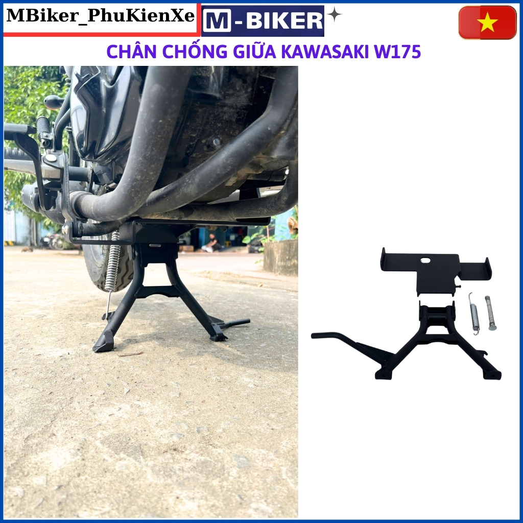Chân chống w175, chân chống giữa w175, chân chống đứng w175, chống giữa w175, mbiker