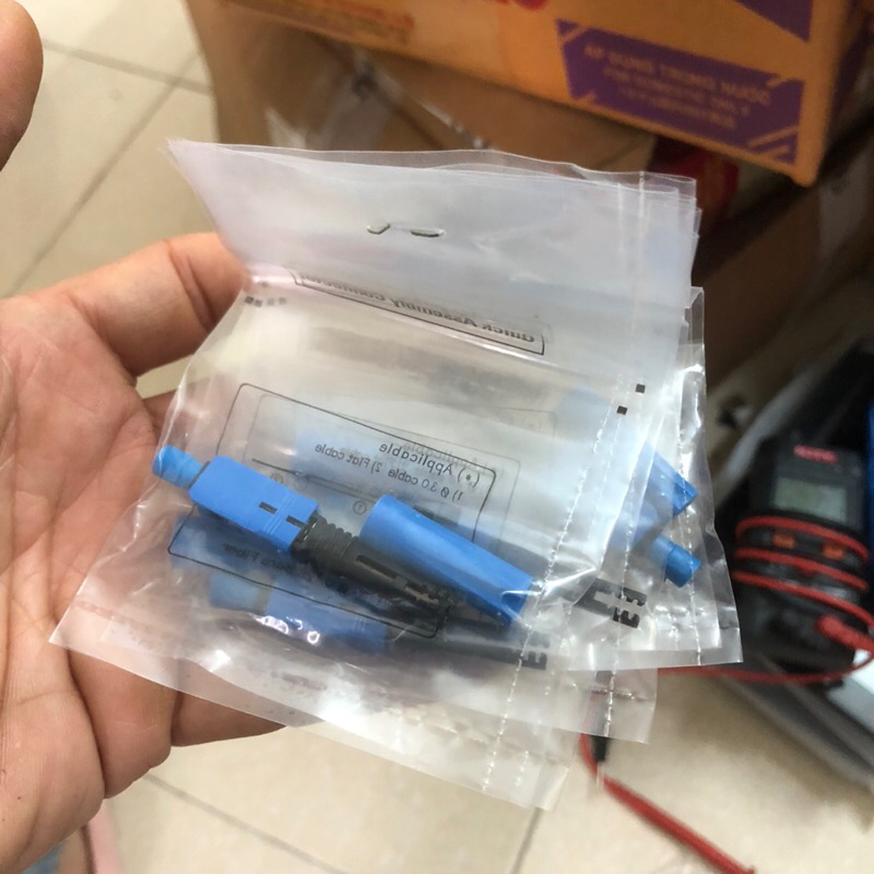 set 50 đầu nối cáp quang Fast connect SC-UPC