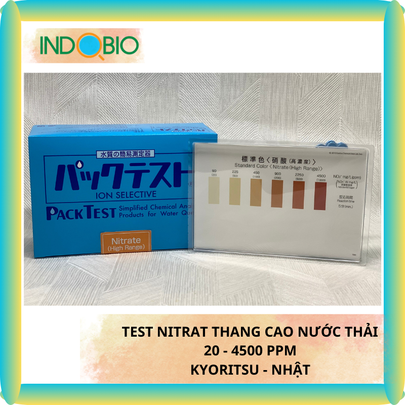 [CHÍNH HÃNG] TEST NITRATE 20-4500 PPM NƯỚC THẢI KYORITSU - NHẬT, WAK-NO3 (C), 50 TEST/HỘP