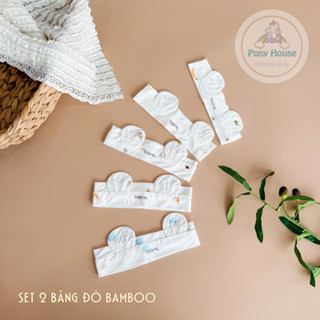  Turban Boona - Set 2 Chiếc Băng Đô Tai Gấu Dễ Thương Cho Bé Trai Bé Gái Sơ Sinh 