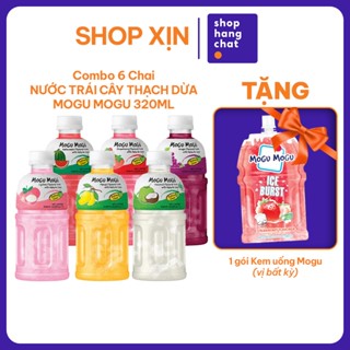 [COMBO  6 CHAI 320ML] Chai Nước Mogu Mogu 320ML Thạch Dừa Thái Lan Hương Vị Trái Cây Thơm Ngon Tươi Mát