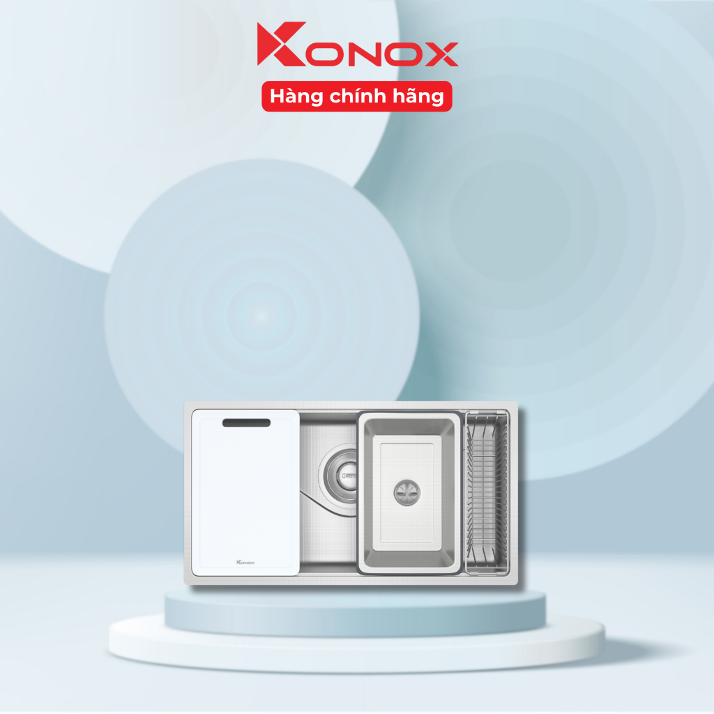 Chậu Rửa Bát Inox Konox TARI 8748SR – Basic | Bền Bỉ & Hiện Đại - KHF