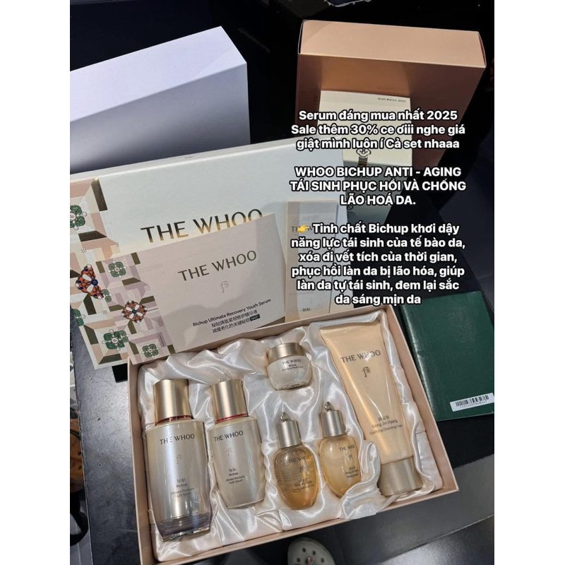 [HÀNG CHÍNH HÃNG] Set Tinh Chất Bichup Thế Hệ Thứ 4 THE WHOO Bichup Ultimate Recovery Youth Serum