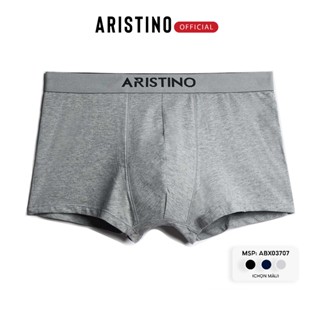 Quần boxer ARISTINO sịp đùi nam cạp cao cotton cao cấp mềm mịn ôm body co giãn thoáng mát - ABX03707