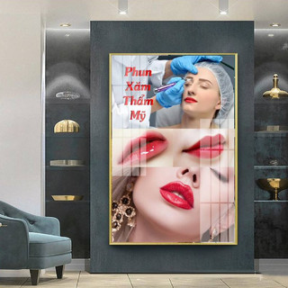 TỔNG HỢP CÁC MẪU PHUN XĂM HOT, Tranh phun xăm mày môi, thẩm mỹ dán tường (MIỄN PHÍ CHÈN TÊN LOGO )