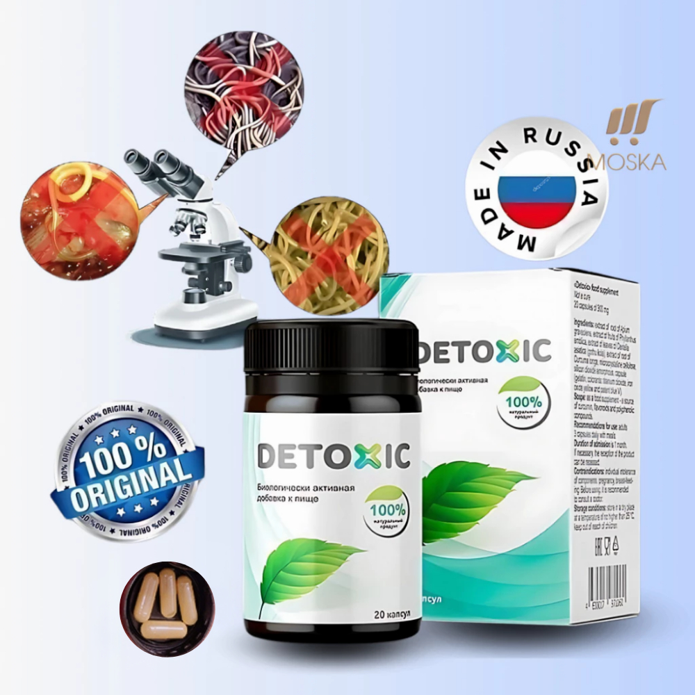 Viên Uống Thảo Dược Diệt Ký Sinh Trùng Cơ Thể Sạch Khỏe Detoxic Hendel's Garden Nga Tăng Cường Sức Khỏe