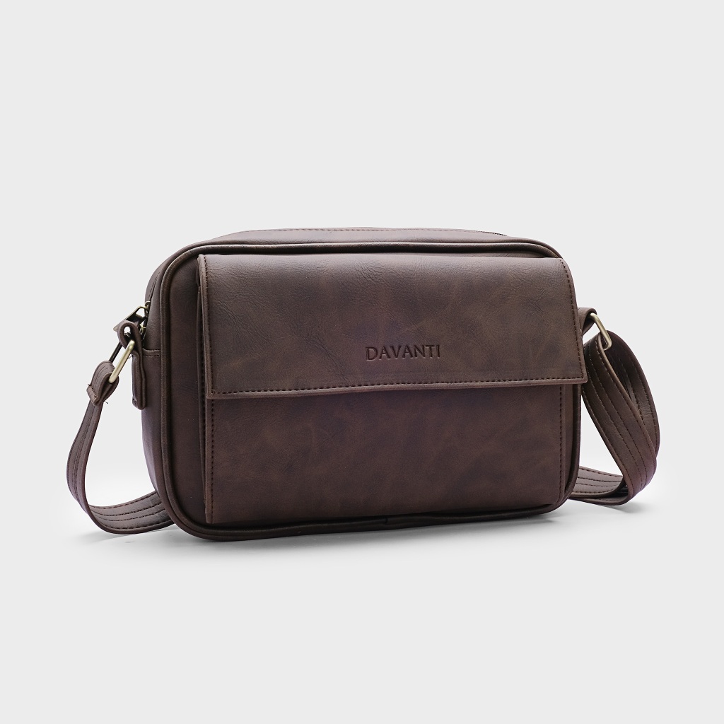 Túi Da Đeo Chéo Nam Nhiều Ngăn Phong Cách Trẻ Trung D292