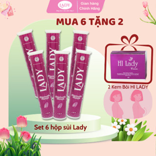MUA 6 hộp viên sủi nở ngực LADY, săn chắc vòng 1 TẶNG 2 Kem bôi tăng cường sinh mô mỡ và độ mịn mướt của da