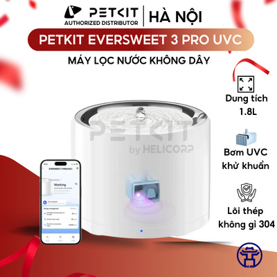 Máy Lọc Nước Diệt Khuẩn PETKIT Eversweet 3 Pro UVC Công Nghệ Tia UVC Khử Khuẩn Trong Môi Trường Nước