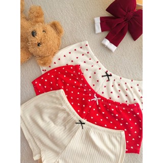 Quần Tí hon quần short nữ lưng thấp siu ngắn mặc ngủ, đi biển mát mẻ đính nơ cute