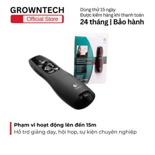 Bút trình chiếu Logitech R400 không dây chuyên dụng cho thuyết trình, kết nối usb tiện lợi