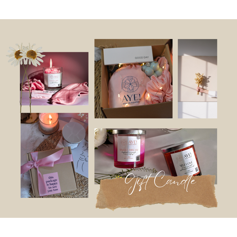 AYE Qùa tặng sinh nhật Nến thơm hoa hồng Good Girl 200gr