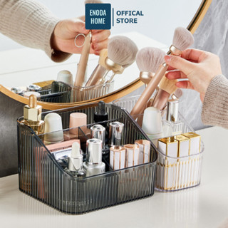  Khay Đựng Mỹ Phẩm Trong Suốt ENODA HOME Hộp Đựng Đồ Makeup Chia Ngăn Để Bàn Trang Điểm P066 