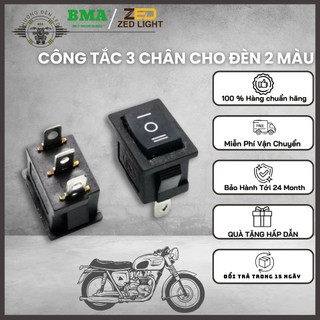 Công Tắc 3 Chân 12.24V 3 Chế Độ Sử Dụng Cho Đèn Trợ Sáng 2 Màu Cao Cấp
