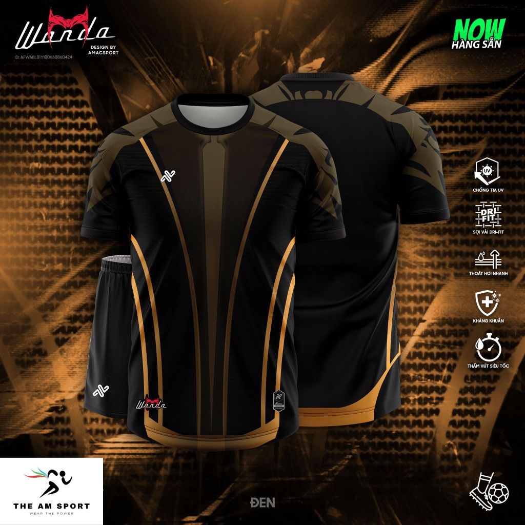 [In Tên & Số] Bộ Quần Áo Đá Bóng AMAC Wanda - Thoáng Mát, Thấm Hút Tốt | The AM Sport
