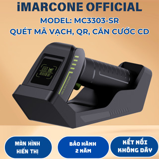 Máy quét mã vạch không dây iMARCONE MC3303GB tích hợp màn hình, quét căn cước công dân
