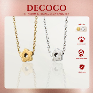Dây chuyền nữ De Coco Elise hình bông hoa nhỏ DECOCO ACCESSORIES