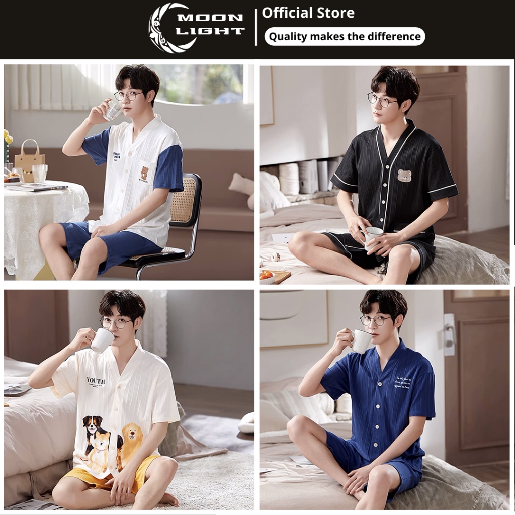 Bộ đồ ngủ Nam bộ pijama đôi bộ pijama nam bộ đồ nam thoải mái mềm mại chất liệu Cotton Size L - 3XL