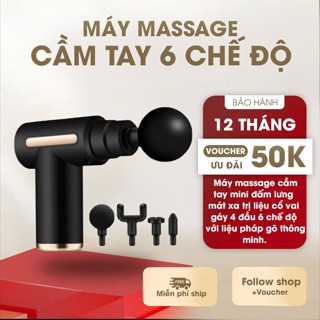 Máy Massage Cầm Tay Mini, Súng Massage Cầm Tay Mini Toàn Thân 6 Cấp Độ Chuyên Sâu Đa Năng - DL2 New