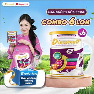 [Mua 6 lon tặng 2] Sữa Non Tiểu Đường DIASOMALT 650Gr Kiểm Soát Ổn Định Đường Huyết, Tăng Đề Kháng, Bổ Sung Dinh Dưỡng