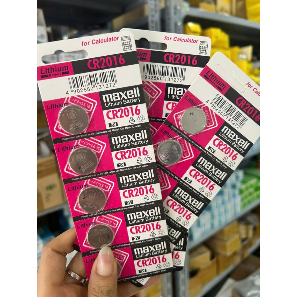 Vỉ pin 5 viên CR2016 2016 Maxell