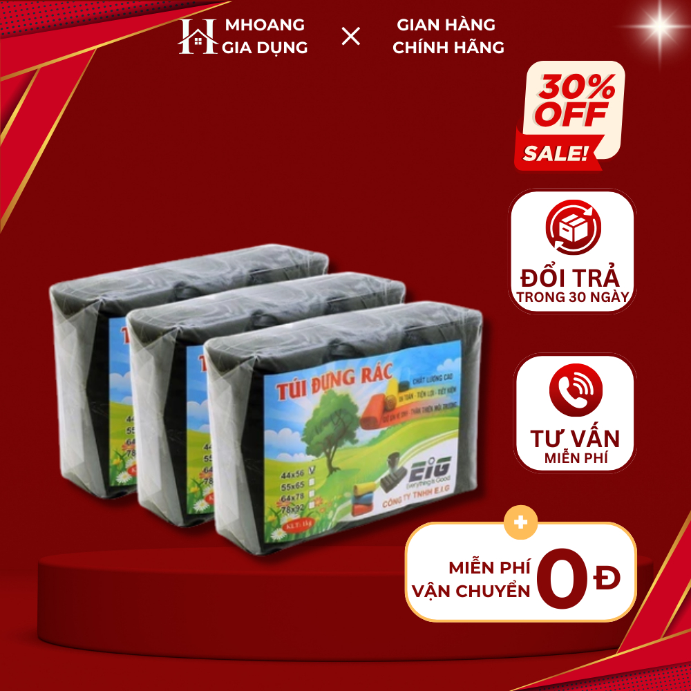 Túi đựng rác Sinh Học [ túi dày, dai 55x65CM ]  chất liệu nilon tự huỷ sinh học - tiện dụng, tiết kiệm