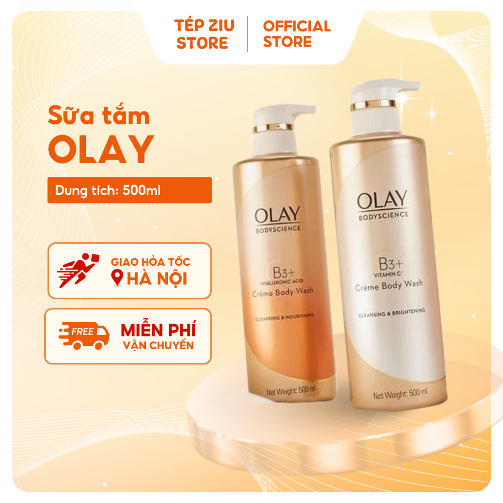 Sữa Tắm trắng da 0lay hàng thái lan chai vòi 500ml