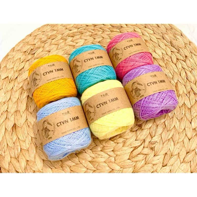 SỢI CTVN màu 100 gram màu 1 - 50  link 1/2