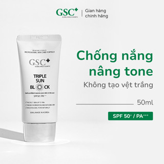 Kem chống nắng nâng tone GSC Triple Sun Block 50ml phổ rộng hàn quốc vật lý cho da dầu mụn, da khô, da nhay cảm