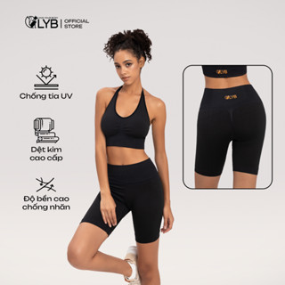 [LYB] Quần Legging đùi Nữ Cạp Cao | Đồ Tập Gym, Yoga, Chạy Bộ | Co Giãn 4 Chiều, Chống Tia UV, Tôn Dáng, Hack Vòng 3