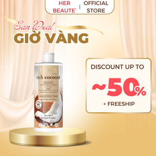 Nước Tẩy Trang Dưỡng Ẩm Tinh Dầu Dừa EVELINE Rich Coconut 500ML