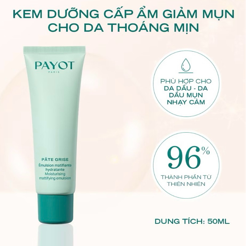 Kem Dưỡng Cấp Ẩm Giảm Mụn Cho Da Thoáng Mịn Payot 50ml - Gocmandep